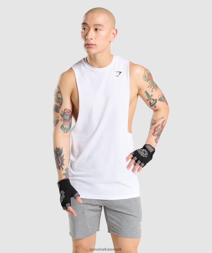 Mænd Gymshark kritisk faldarmstank N4ZDDN936 hvid