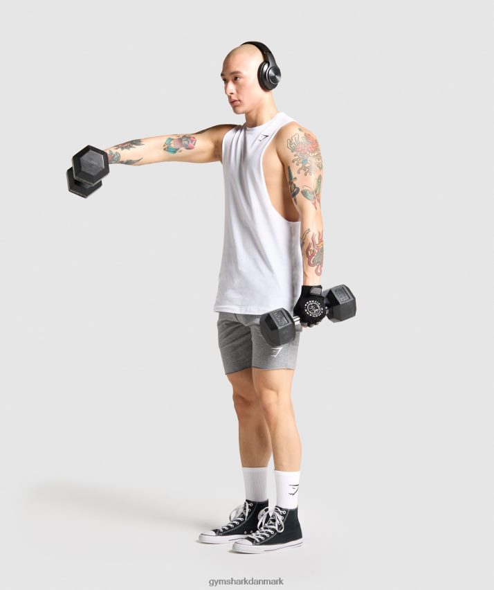 Mænd Gymshark kritisk faldarmstank N4ZDDN936 hvid