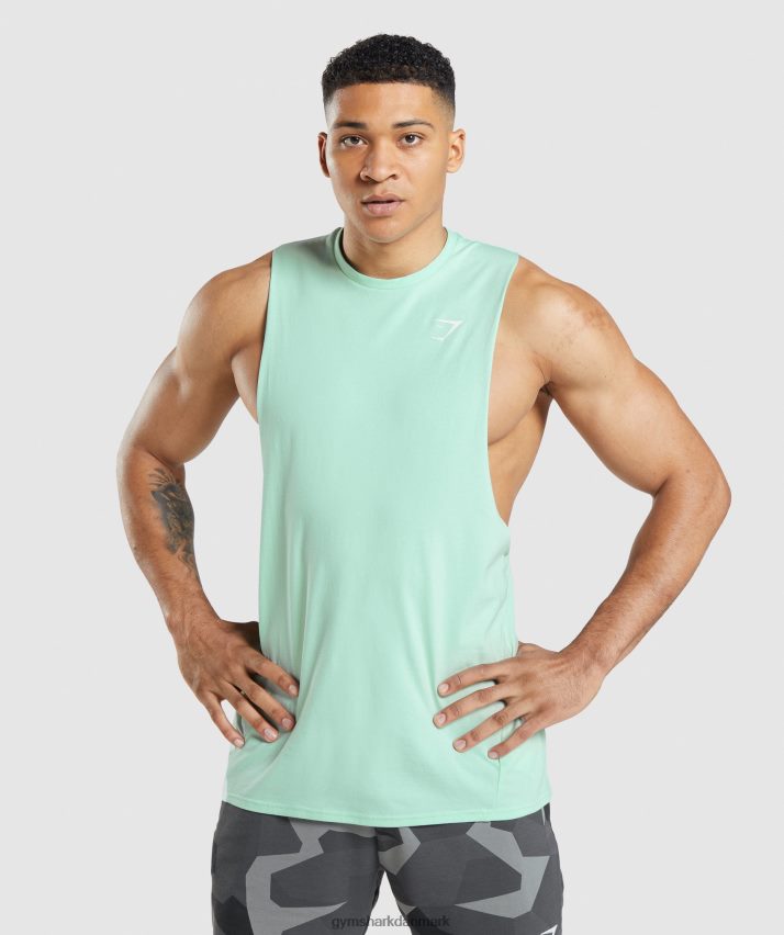 Mænd Gymshark kritisk faldarmstank N4ZDDN941 turbo blå