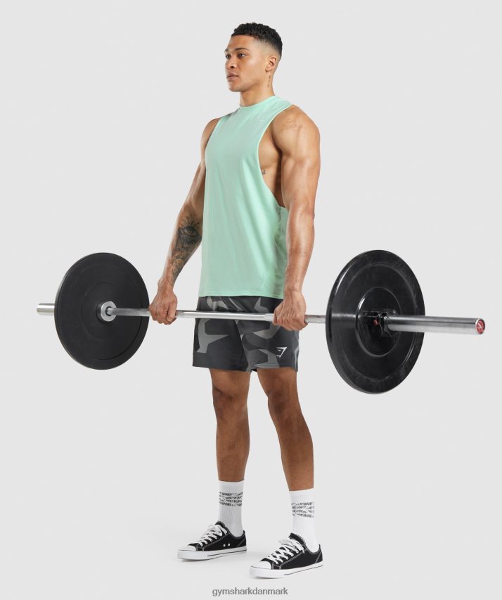 Mænd Gymshark kritisk faldarmstank N4ZDDN941 turbo blå