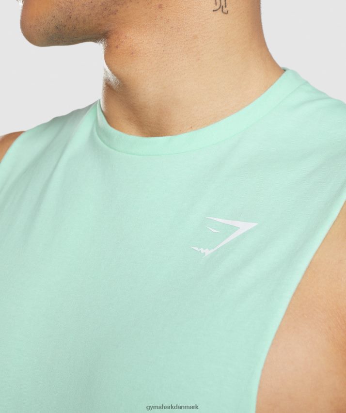 Mænd Gymshark kritisk faldarmstank N4ZDDN941 turbo blå