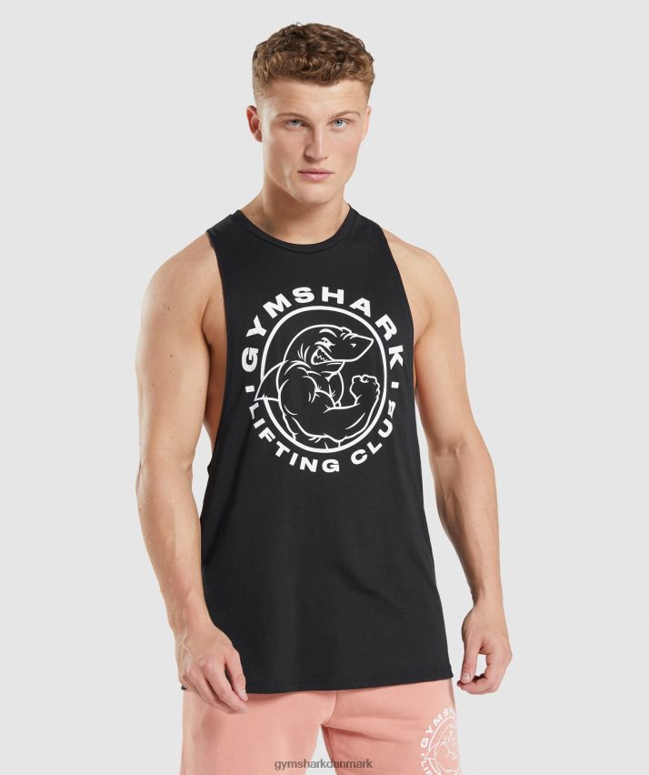 Mænd Gymshark legacy drop arm tank N4ZDDN923 sort
