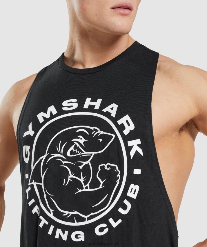 Mænd Gymshark legacy drop arm tank N4ZDDN923 sort