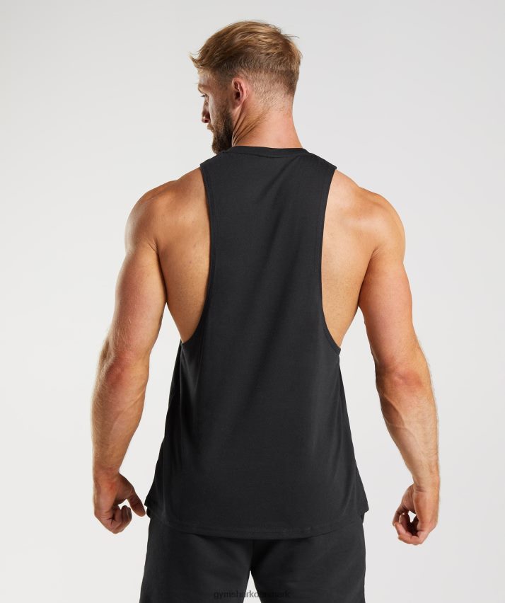 Mænd Gymshark legacy drop arm tank N4ZDDN944 sort