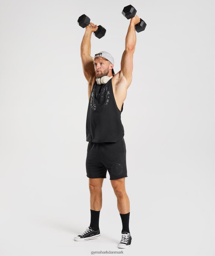 Mænd Gymshark legacy drop arm tank N4ZDDN944 sort