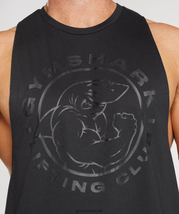 Mænd Gymshark legacy drop arm tank N4ZDDN944 sort