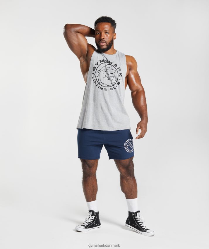 Mænd Gymshark legacy drop arm tank N4ZDDN952 lysegrå kernemergel