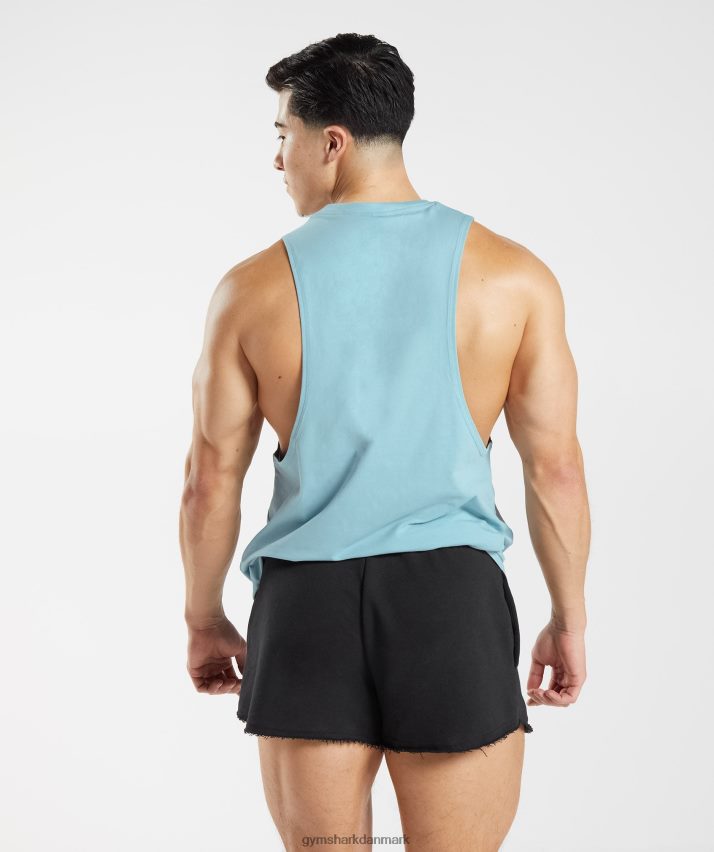 Mænd Gymshark legacy drop arm tank N4ZDDN956 isbjerg blå