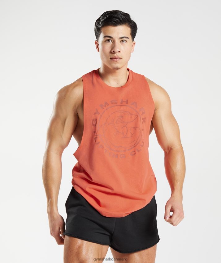 Mænd Gymshark legacy drop arm tank N4ZDDN959 aerospace orange