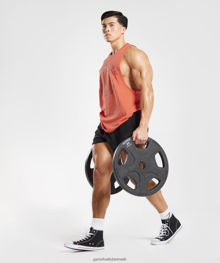 Mænd Gymshark legacy drop arm tank N4ZDDN959 aerospace orange