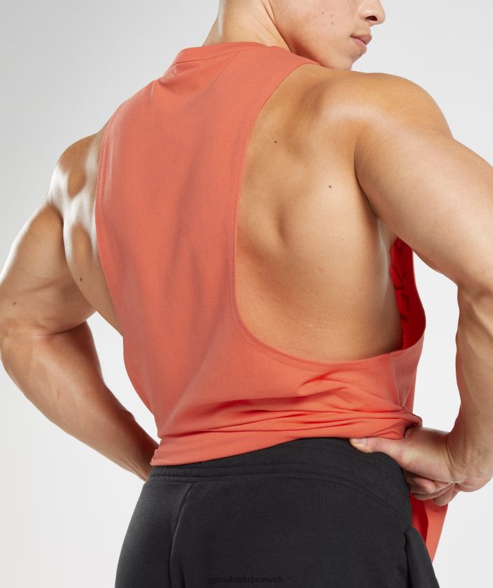 Mænd Gymshark legacy drop arm tank N4ZDDN959 aerospace orange
