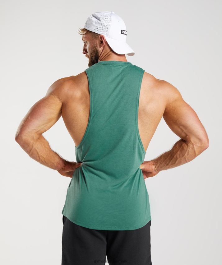 Mænd Gymshark legacy drop arm tank N4ZDDN960 hoya grøn