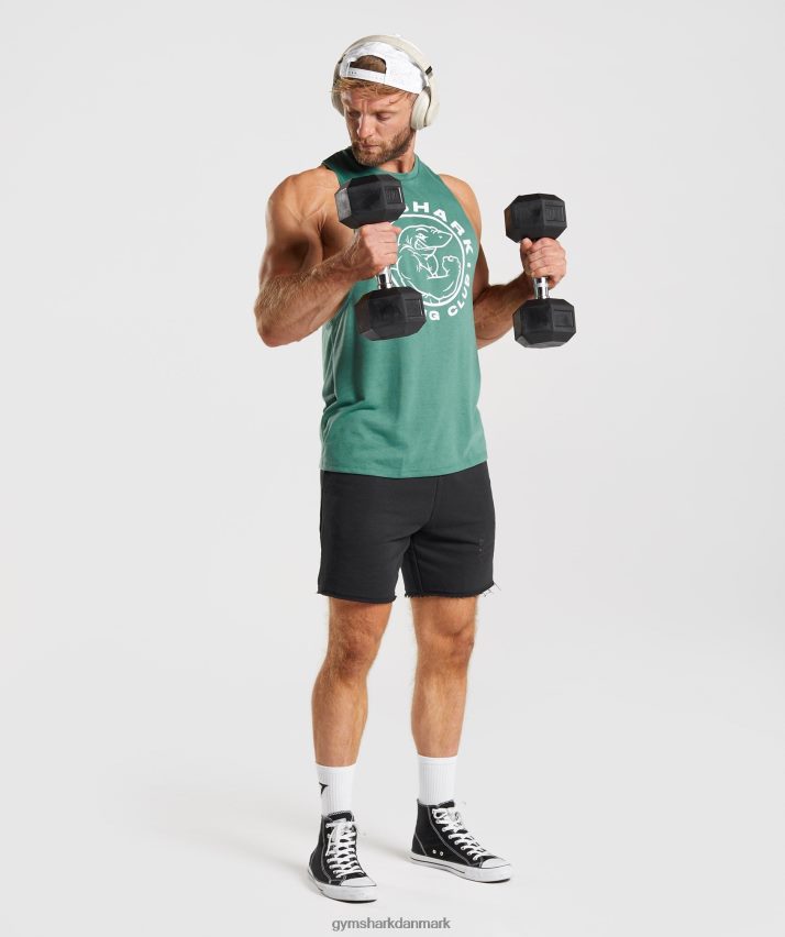 Mænd Gymshark legacy drop arm tank N4ZDDN960 hoya grøn