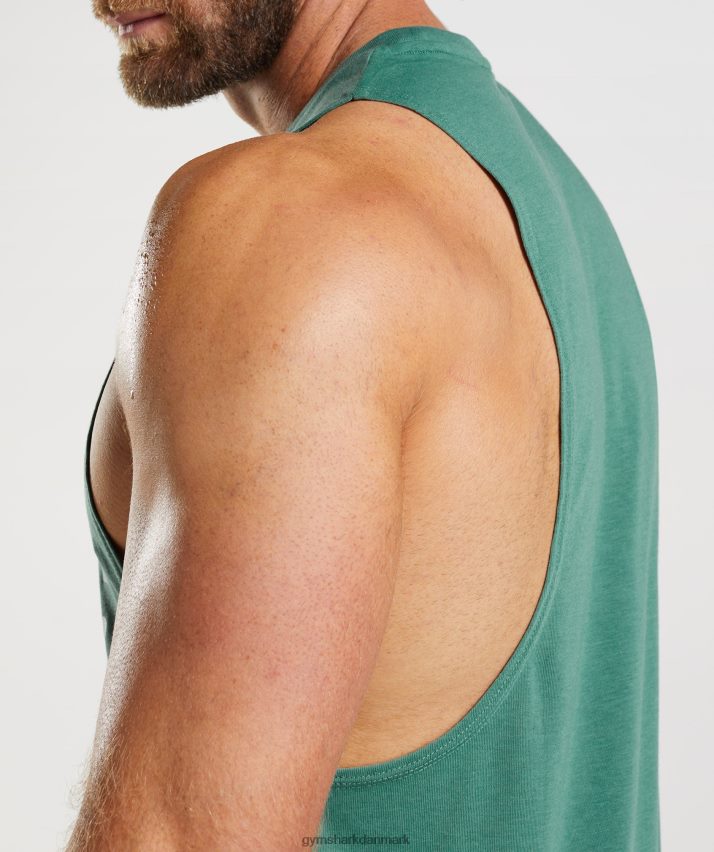 Mænd Gymshark legacy drop arm tank N4ZDDN960 hoya grøn