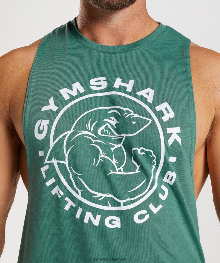 Mænd Gymshark legacy drop arm tank N4ZDDN960 hoya grøn