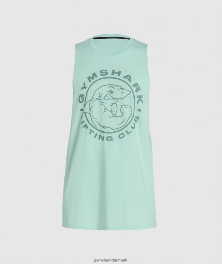 Mænd Gymshark legacy drop arm tank N4ZDDN964 aqua grøn