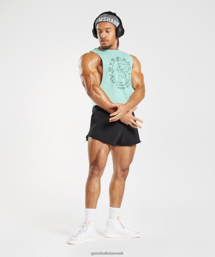 Mænd Gymshark legacy drop arm tank N4ZDDN964 aqua grøn