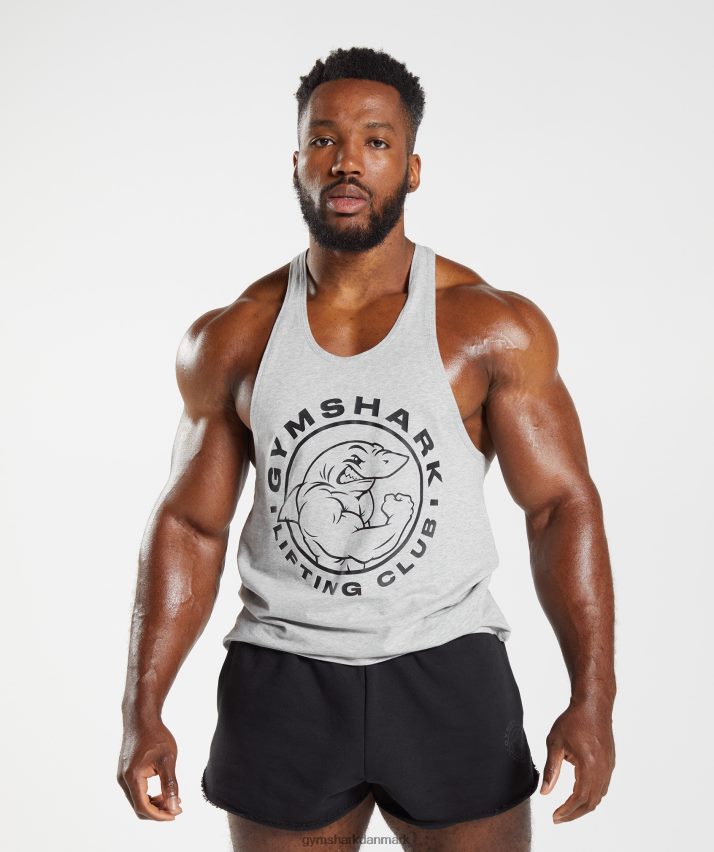 Mænd Gymshark legacy stringer N4ZDDN1020 lysegrå mergel