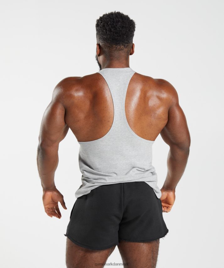 Mænd Gymshark legacy stringer N4ZDDN1020 lysegrå mergel