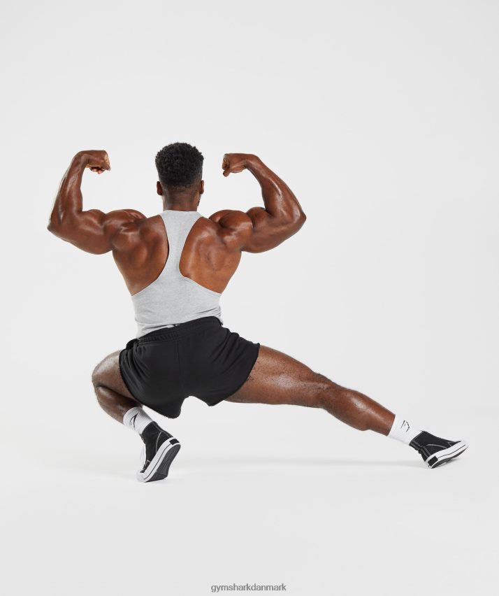 Mænd Gymshark legacy stringer N4ZDDN1020 lysegrå mergel