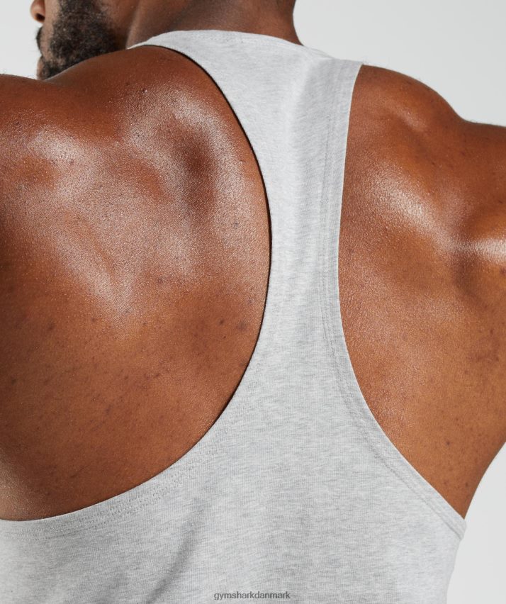 Mænd Gymshark legacy stringer N4ZDDN1020 lysegrå mergel