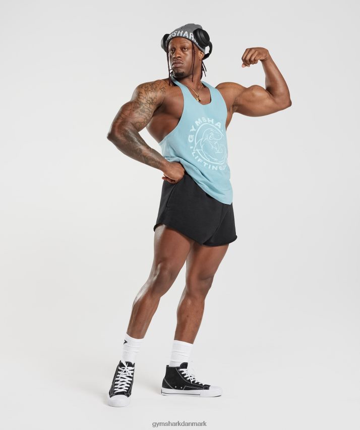 Mænd Gymshark legacy stringer N4ZDDN1021 isbjerg blå