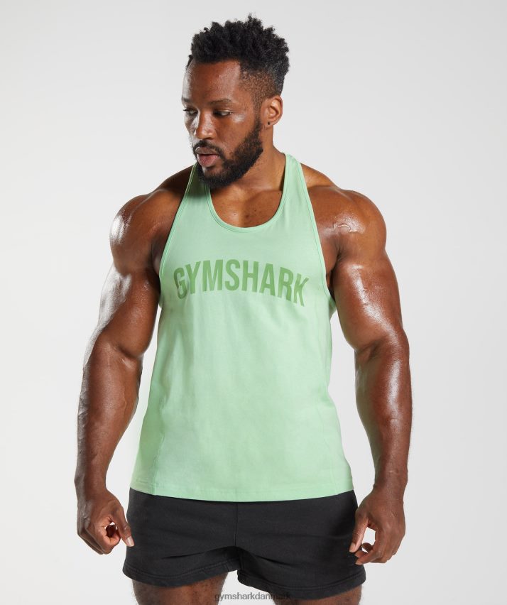 Mænd Gymshark power stringer N4ZDDN1004 aloe grøn