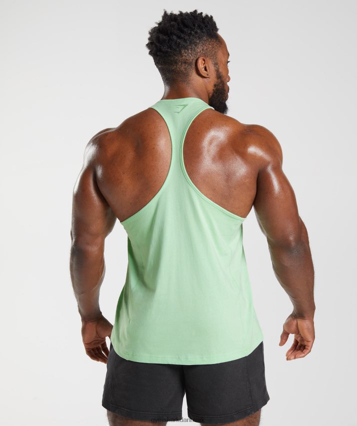 Mænd Gymshark power stringer N4ZDDN1004 aloe grøn