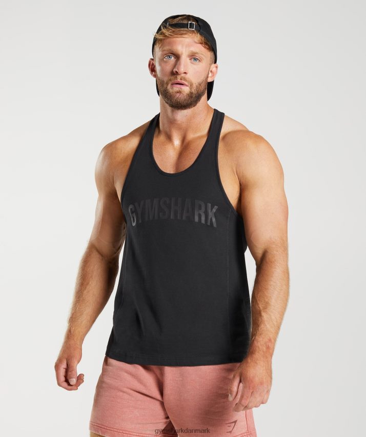 Mænd Gymshark power stringer N4ZDDN987 sort