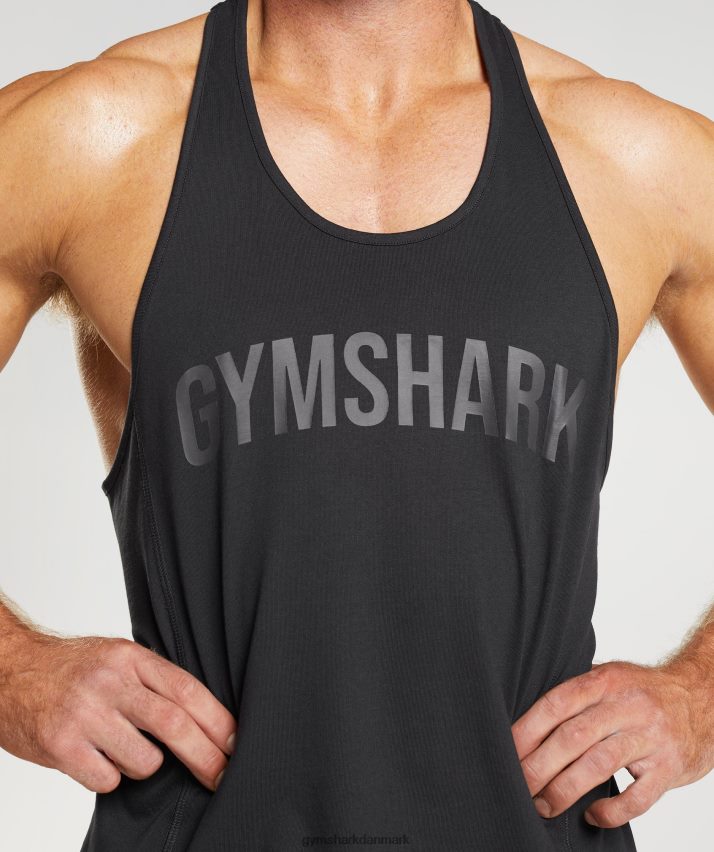 Mænd Gymshark power stringer N4ZDDN987 sort