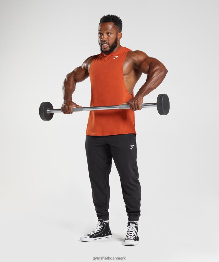 Mænd Gymshark reagere drop arm tank N4ZDDN942 cayenne rød