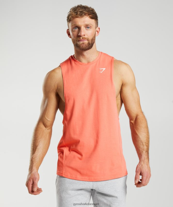 Mænd Gymshark reagere drop arm tank N4ZDDN954 aerospace orange