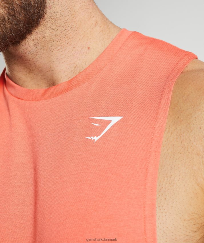 Mænd Gymshark reagere drop arm tank N4ZDDN954 aerospace orange