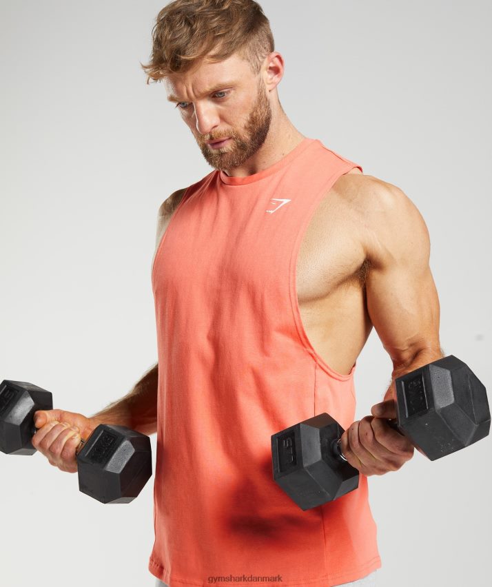 Mænd Gymshark reagere drop arm tank N4ZDDN954 aerospace orange