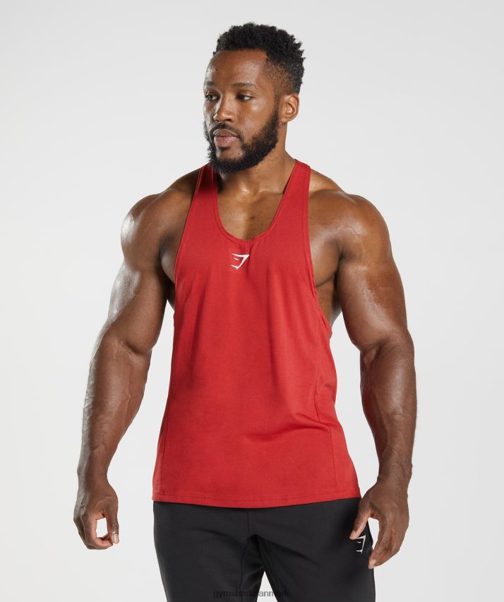 Mænd Gymshark reagere stringer N4ZDDN1023 salsa rød