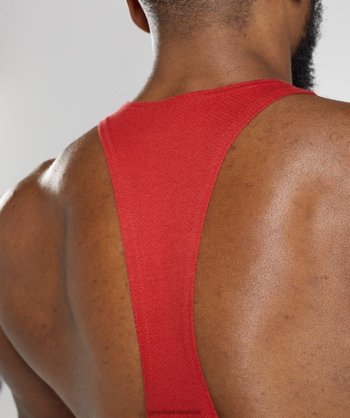 Mænd Gymshark reagere stringer N4ZDDN1023 salsa rød