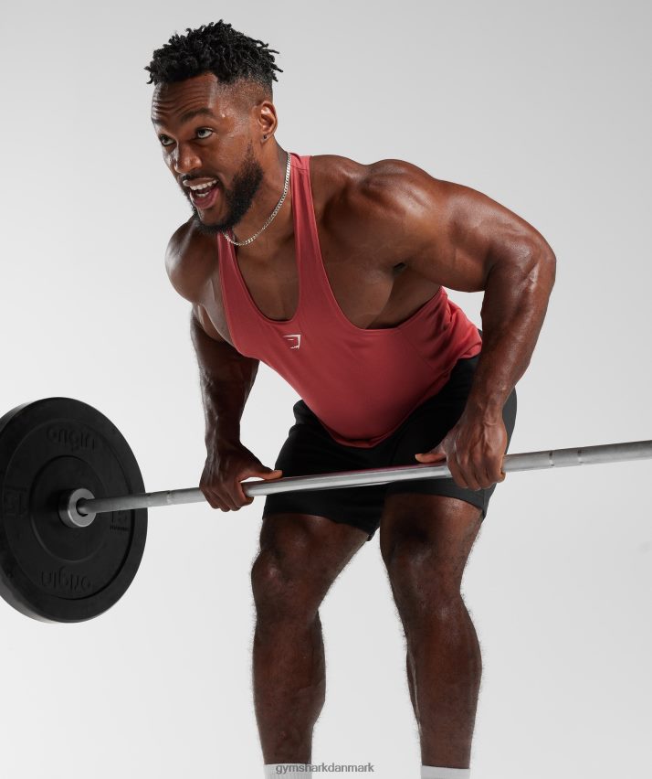 Mænd Gymshark reagere stringer N4ZDDN1026 soltørret rød