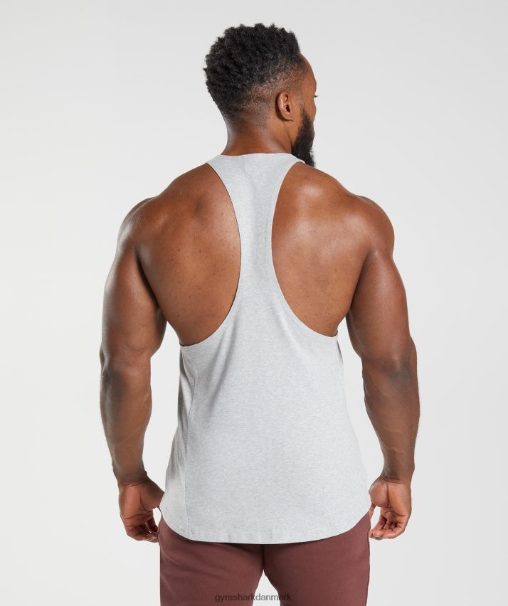 Mænd Gymshark reagere stringer N4ZDDN985 lysegrå kernemergel