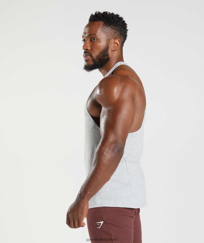 Mænd Gymshark reagere stringer N4ZDDN985 lysegrå kernemergel