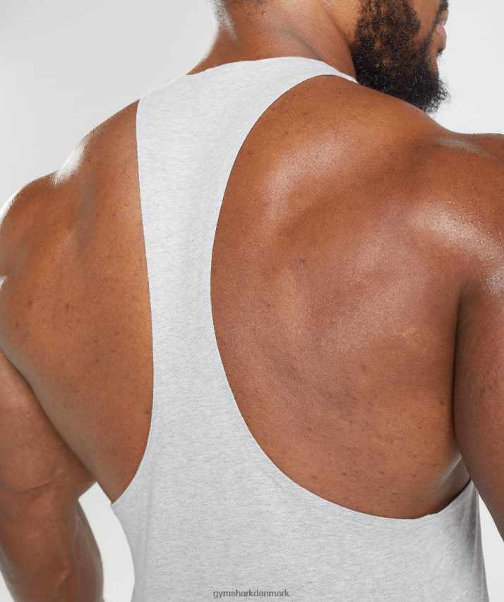 Mænd Gymshark reagere stringer N4ZDDN985 lysegrå kernemergel