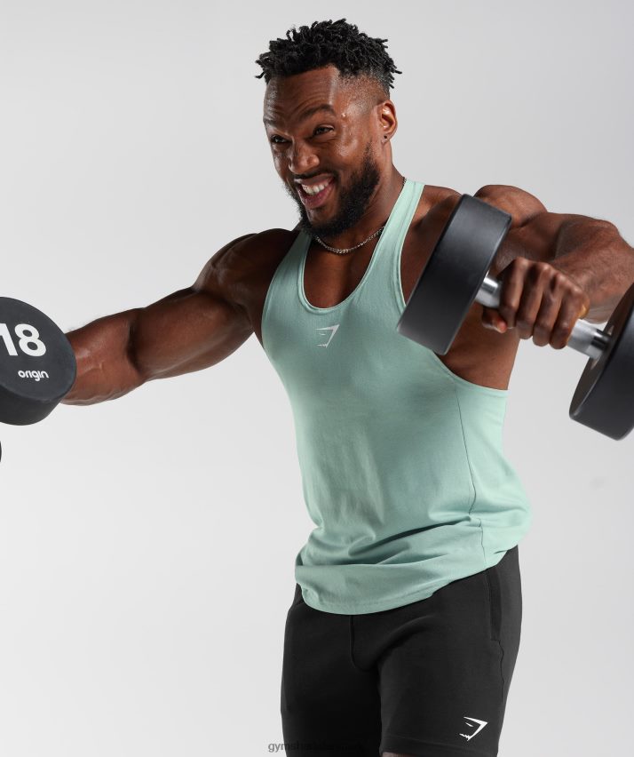 Mænd Gymshark reagere stringer N4ZDDN993 frost krikand