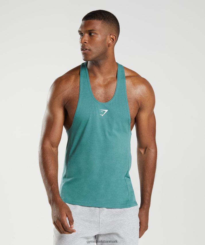 Mænd Gymshark reagere stringer N4ZDDN995 skifer blå