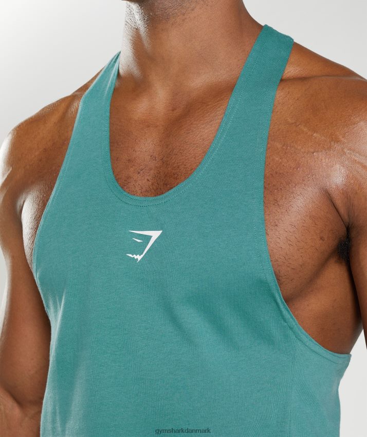 Mænd Gymshark reagere stringer N4ZDDN995 skifer blå