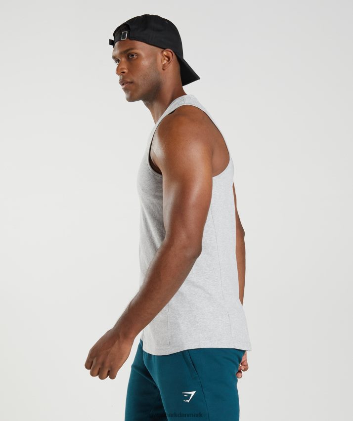 Mænd Gymshark reaktionstank N4ZDDN904 lysegrå kernemergel