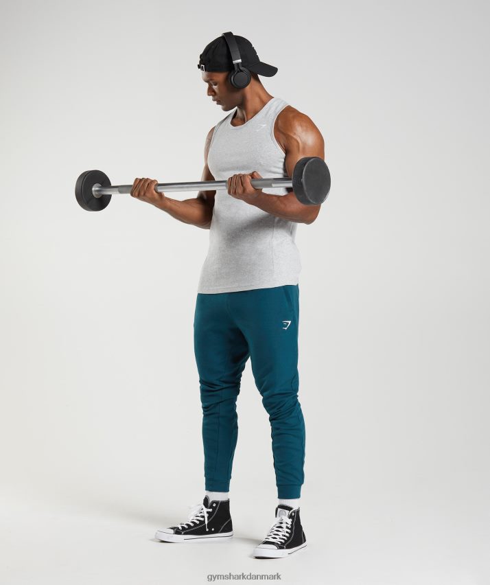 Mænd Gymshark reaktionstank N4ZDDN904 lysegrå kernemergel