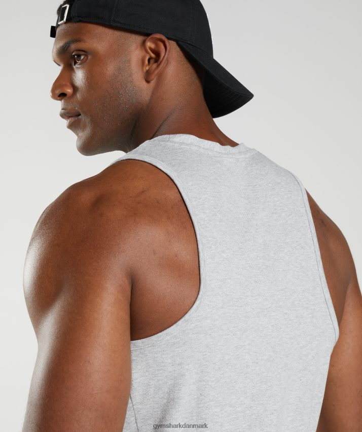 Mænd Gymshark reaktionstank N4ZDDN904 lysegrå kernemergel