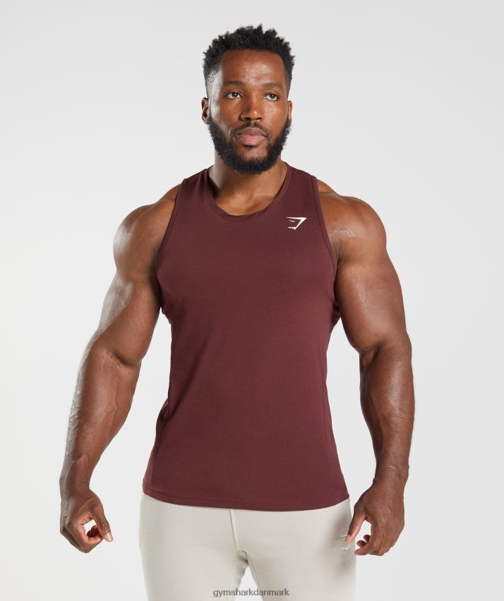 Mænd Gymshark reaktionstank N4ZDDN916 bagt rødbrun