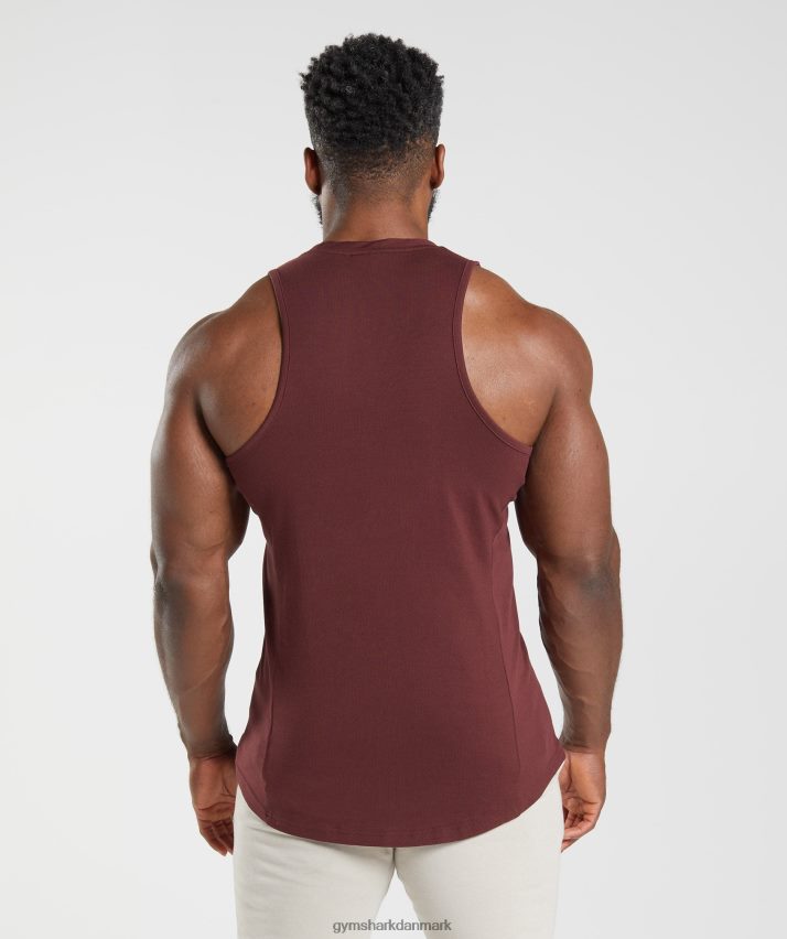 Mænd Gymshark reaktionstank N4ZDDN916 bagt rødbrun