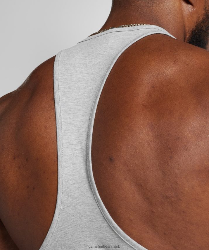Mænd Gymshark retrobølge stringer N4ZDDN989 lysegrå kernemergel