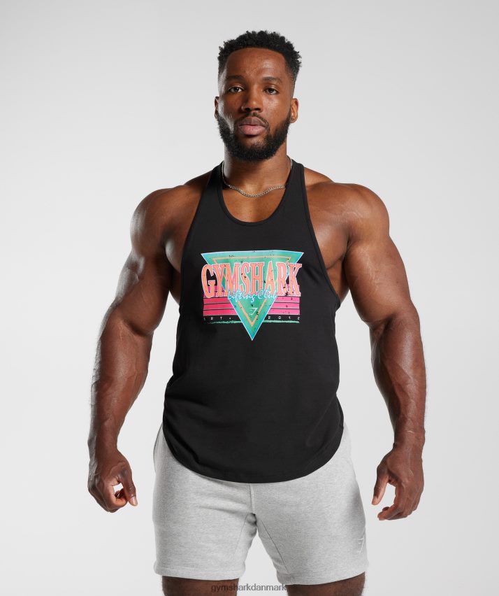 Mænd Gymshark retrobølge stringer N4ZDDN991 sort